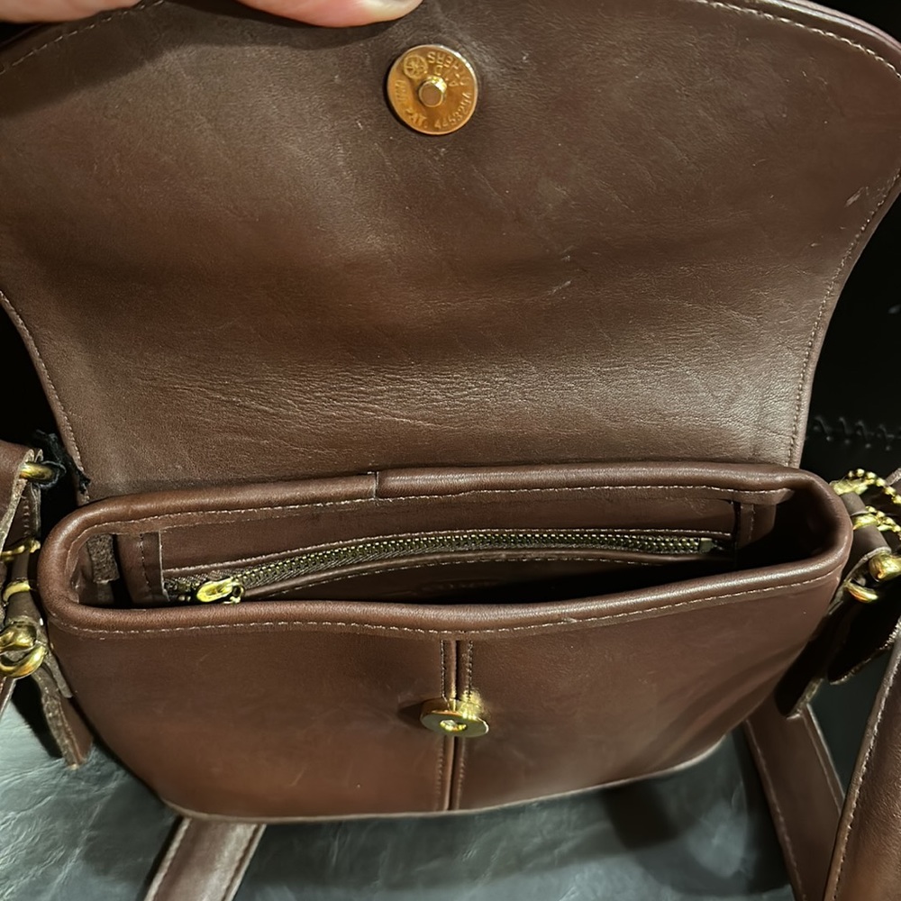 COACH 9801 Legacy Equestrian Brown Glove Leather Bag - Picture 6 of 7